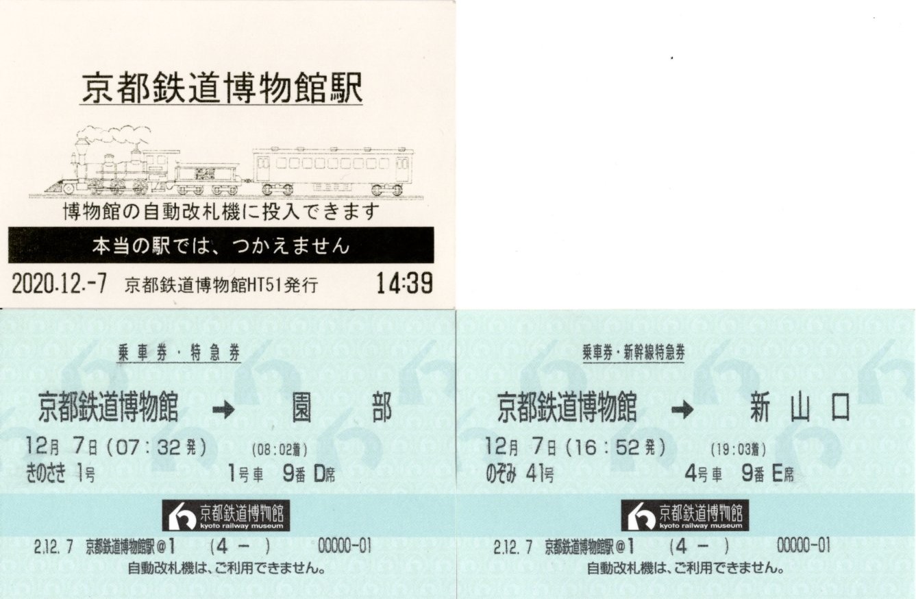 京都鉄道博物館(改札・マルス体験)(2020.12.7)